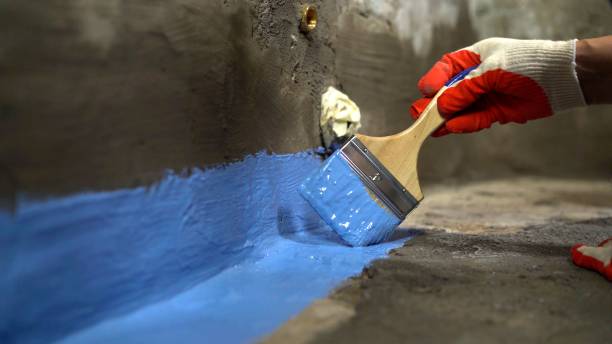 Commercial Exterior Waterproofing project at a Churchville, NY business property by SJ Waterproofing Pros